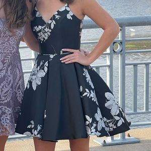 Black white dress